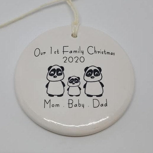 Ornament: Personalized Line Drawn Family