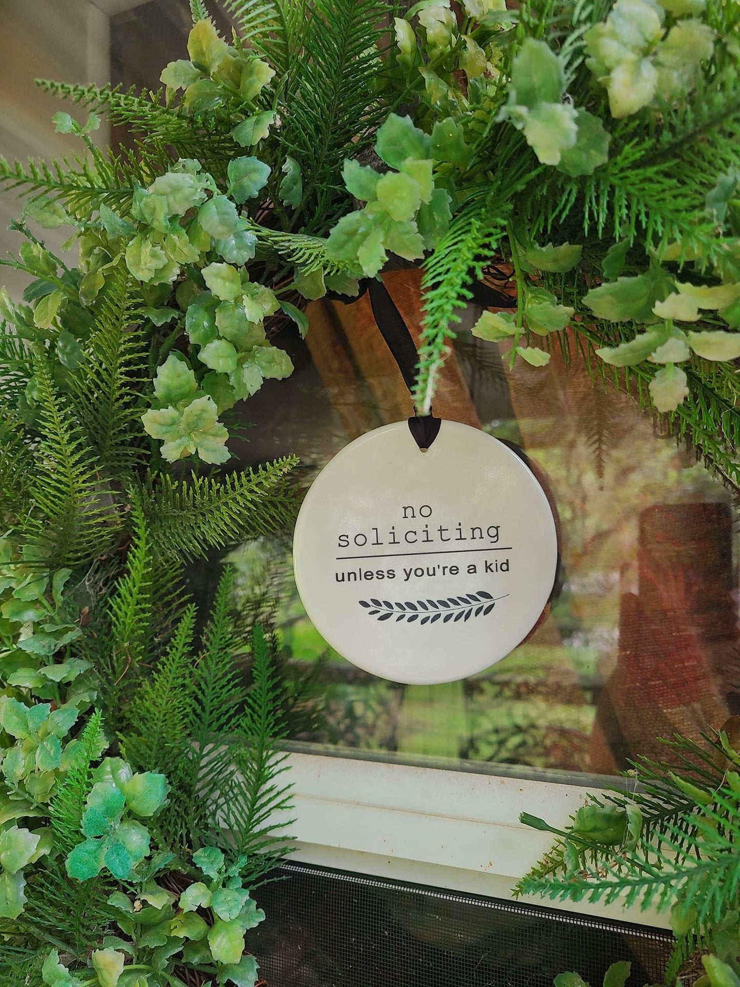 Sign No Soliciting, No Soliciting Sign, Ceramic Sign, Do Not Knock Sign - different sizes and styles available