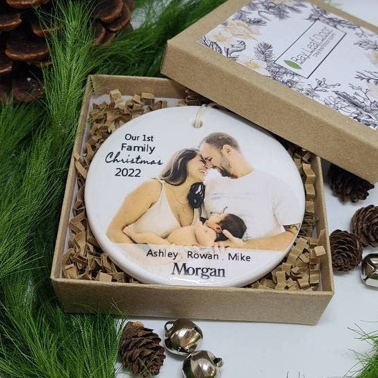 Ornament: Personalized First Family Christmas, Baby