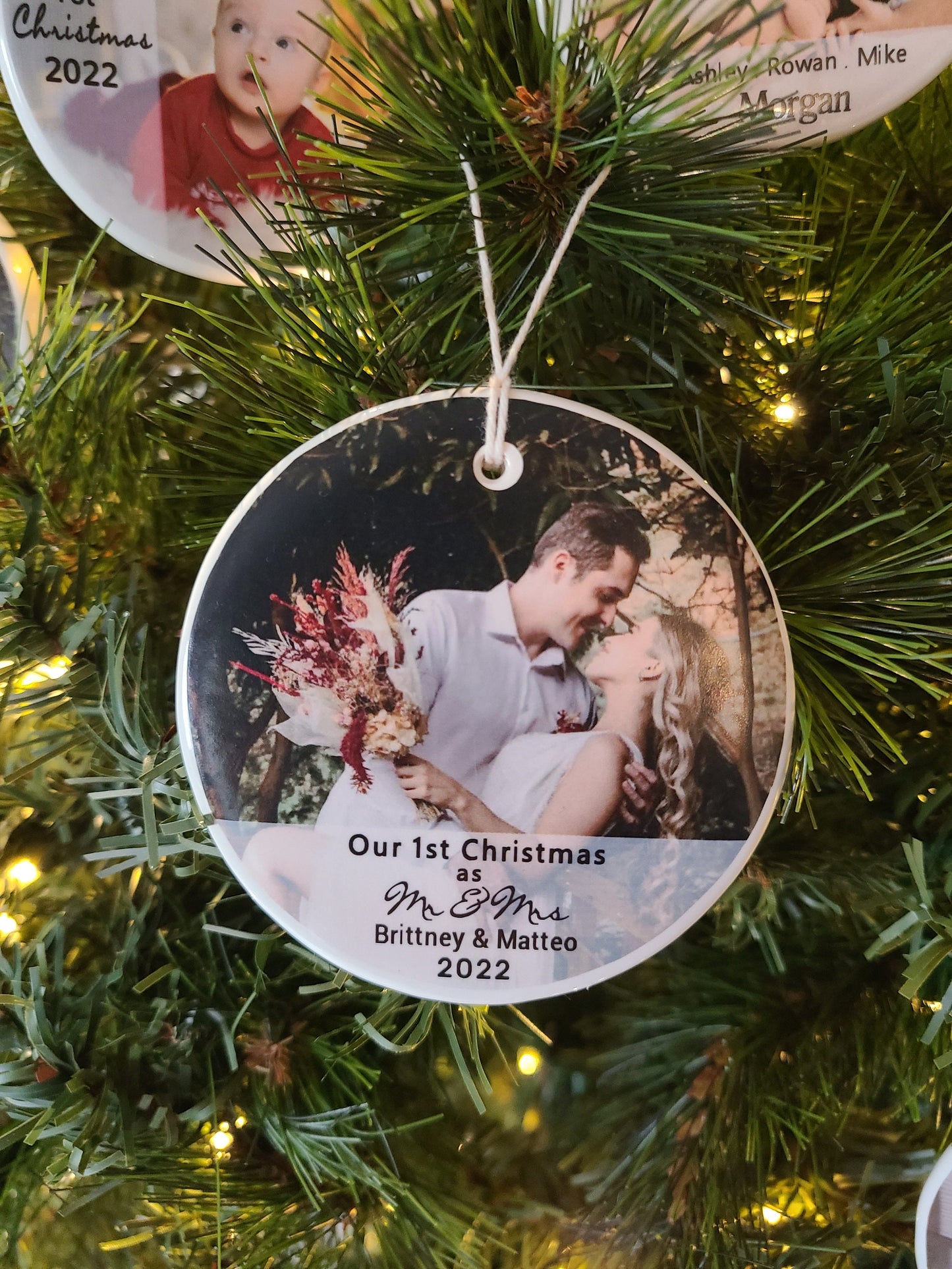 Ornament: Personalized Our first 1st Christmas Married