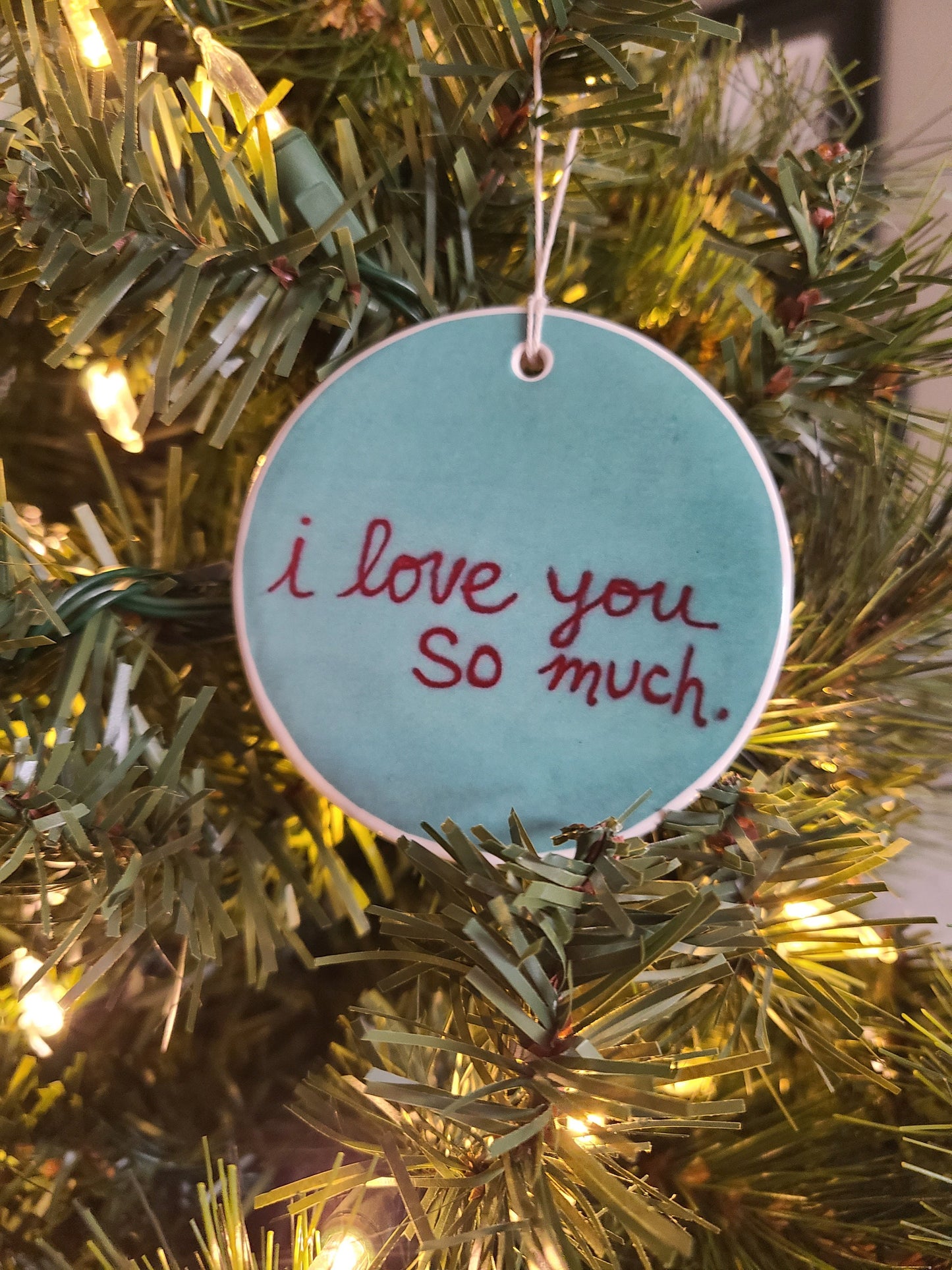 Ornament Austin, Mural, I Love You So Much Mural Ornament, Austin Gift, Austin Ornament - photo ornament of the Austin Tx mural