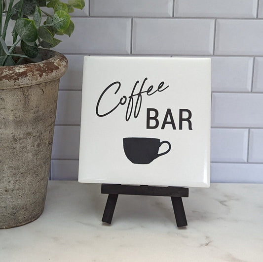 Easel Sign: Coffee Bar