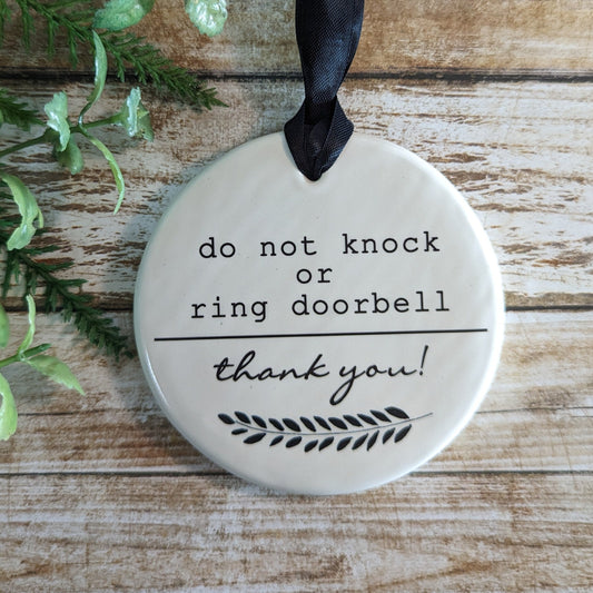 Sign: No Soliciting, Do Not Knock or Ring Doorbell
