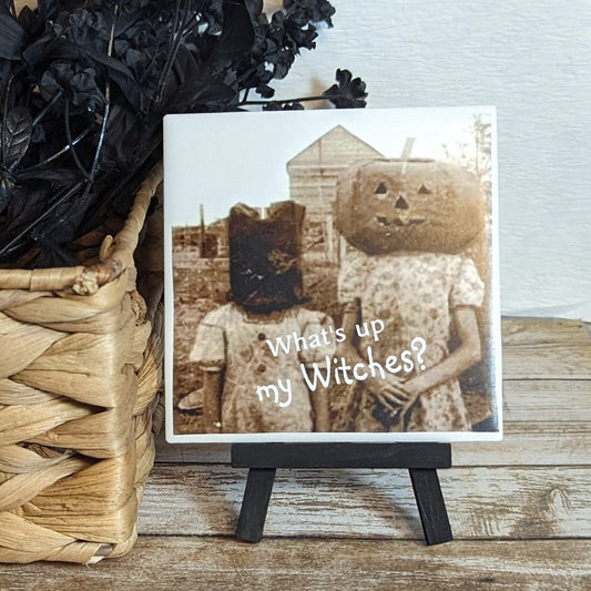Easel Sign: Halloween, Witches
