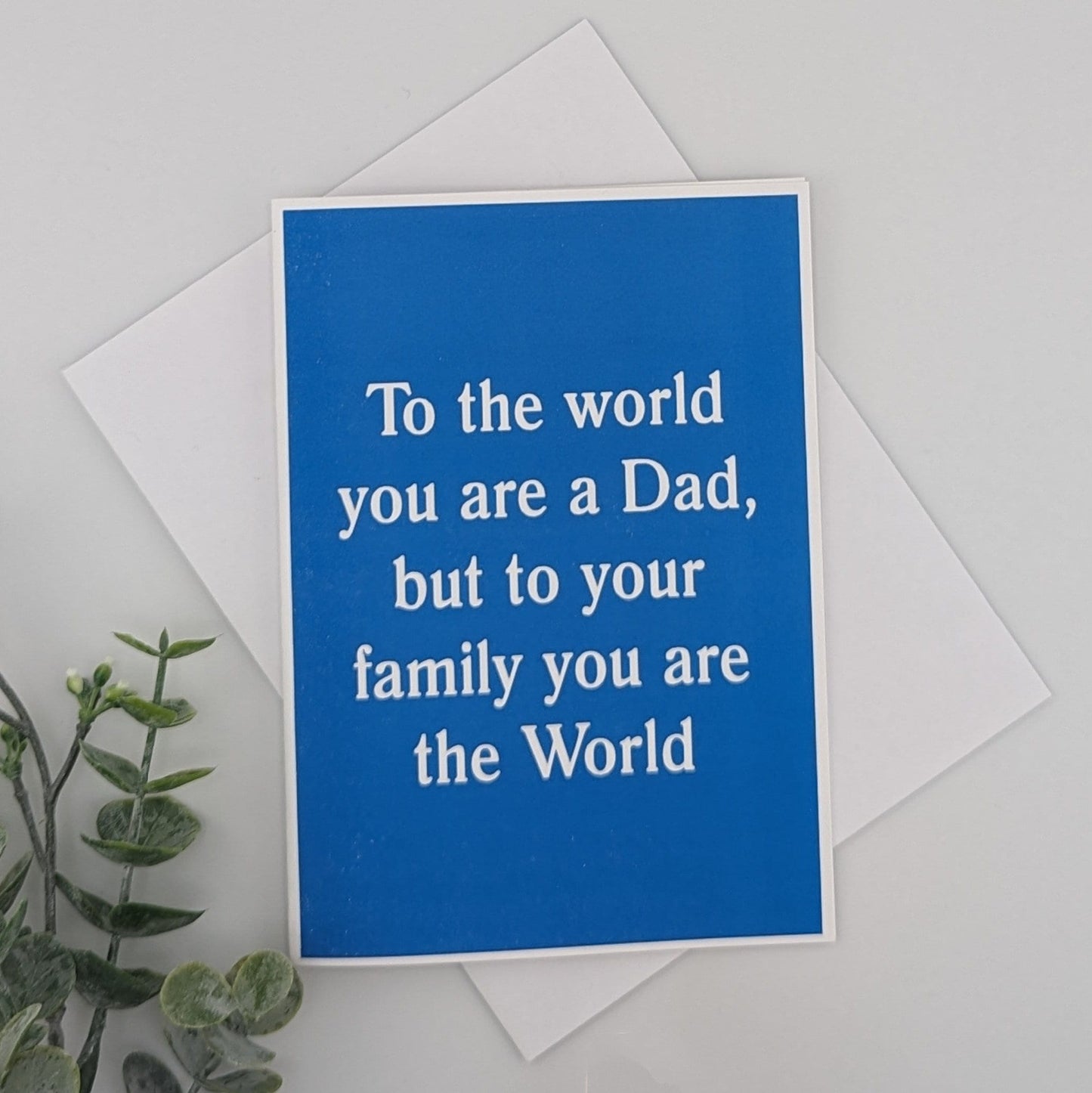 Dad Card - the world - your color choice
