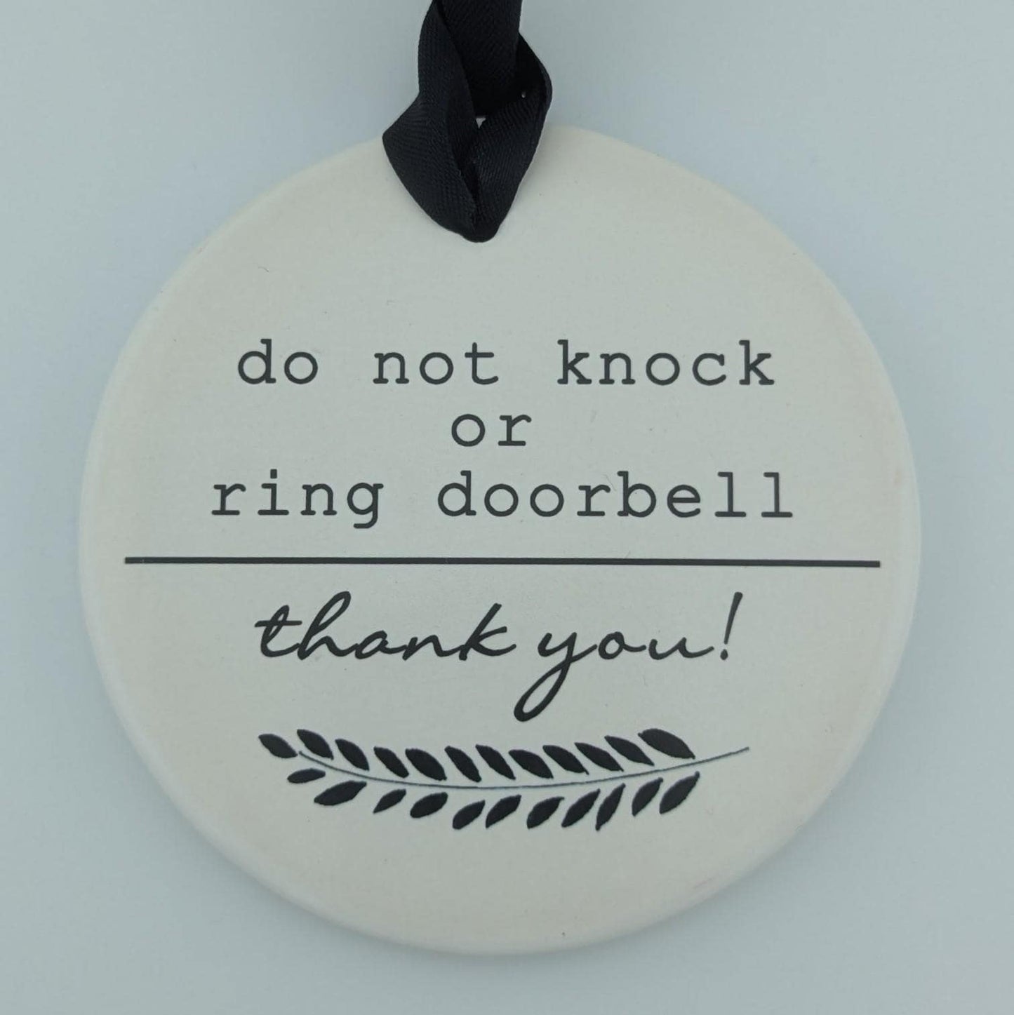 Sign: No Soliciting, Do Not Knock or Ring Doorbell