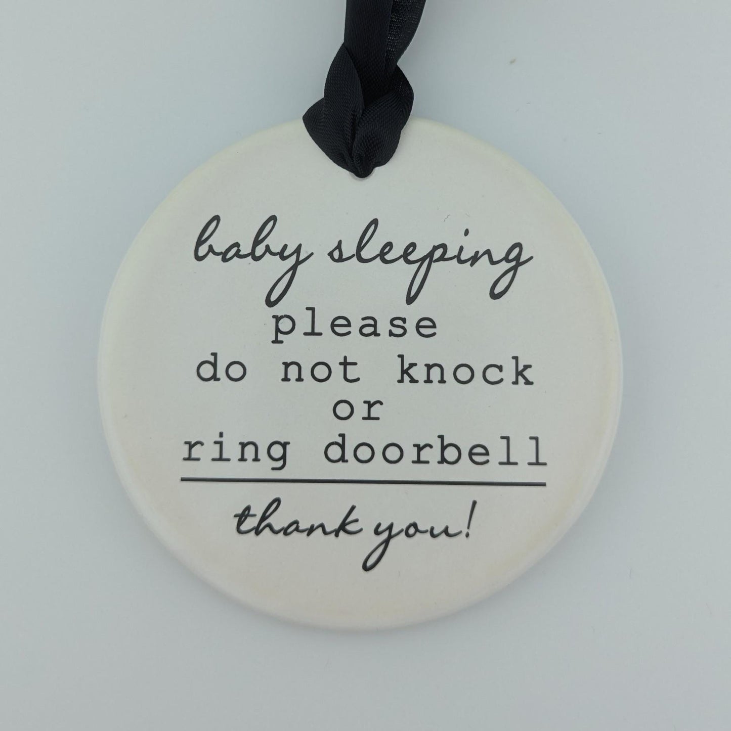 Baby Sleeping Sign Do Not Knock, Do Not Ring Doorbell Sign, No Knocking Sign - different sizes available