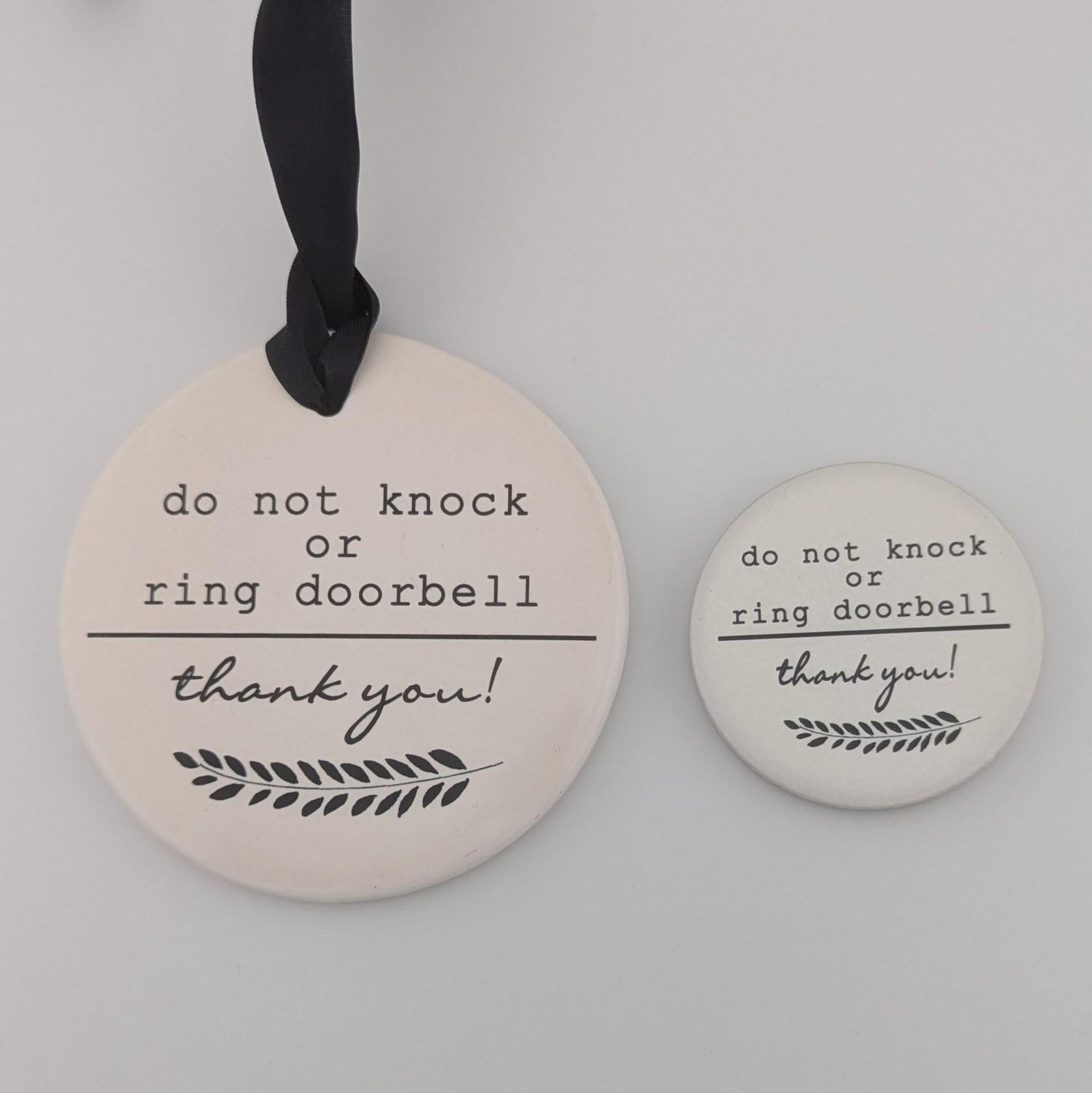 Sign Do not knock or ring doorbell, No Soliciting Sign - different sizes available
