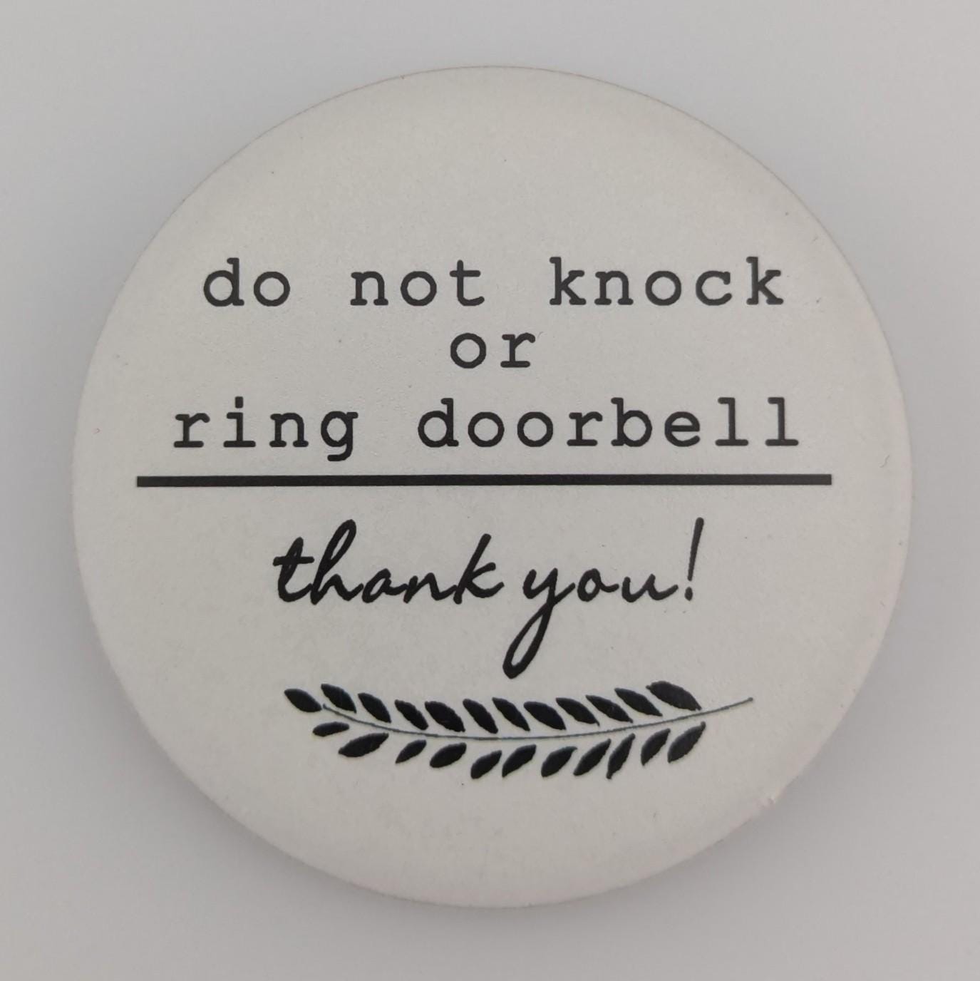 Sign Do not knock or ring doorbell, No Soliciting Sign - different sizes available