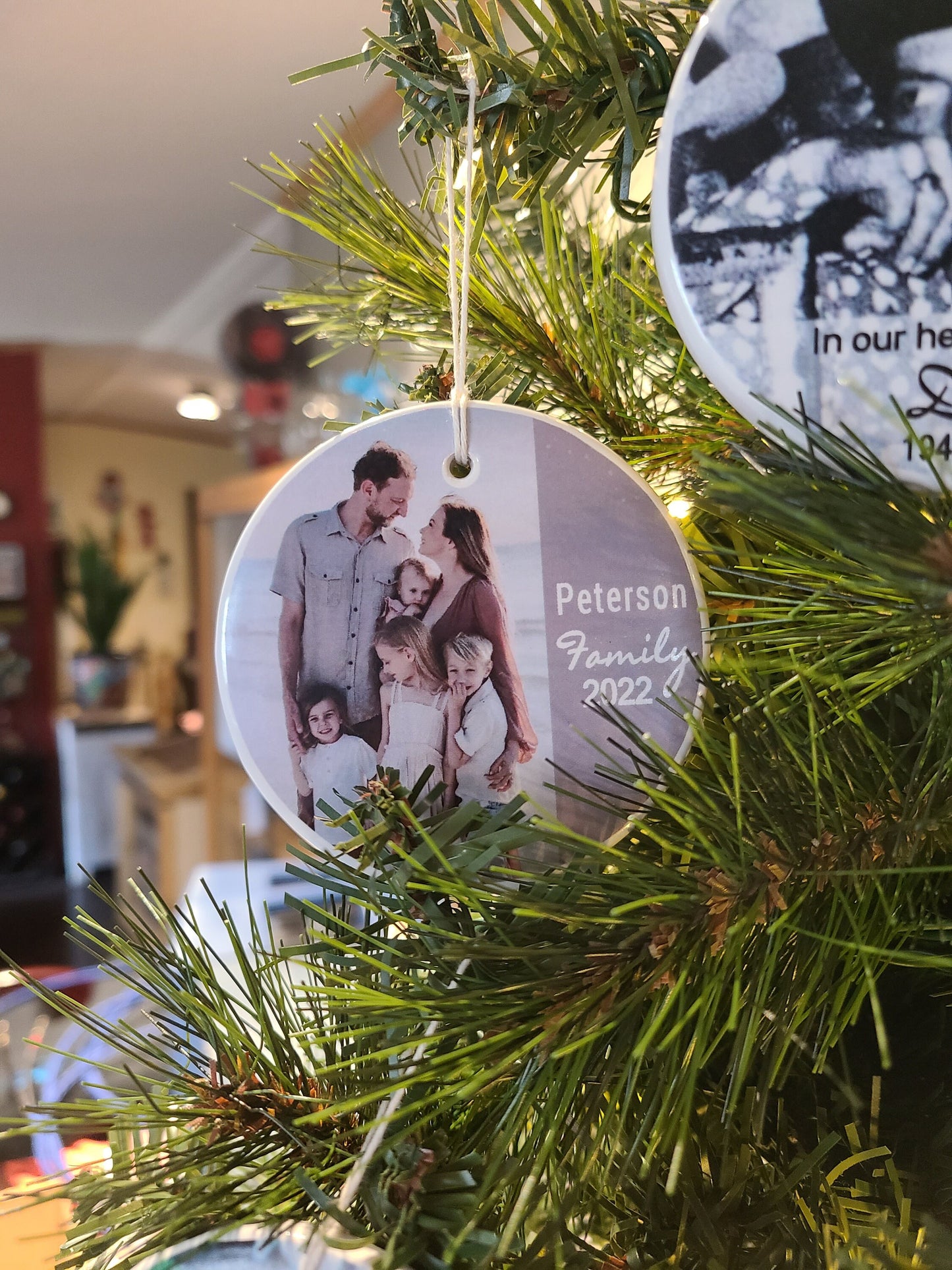 Ornament Family, Personalized Ornament, Custom Ornament, Christmas Ornament, Family Gift - your photo and family name