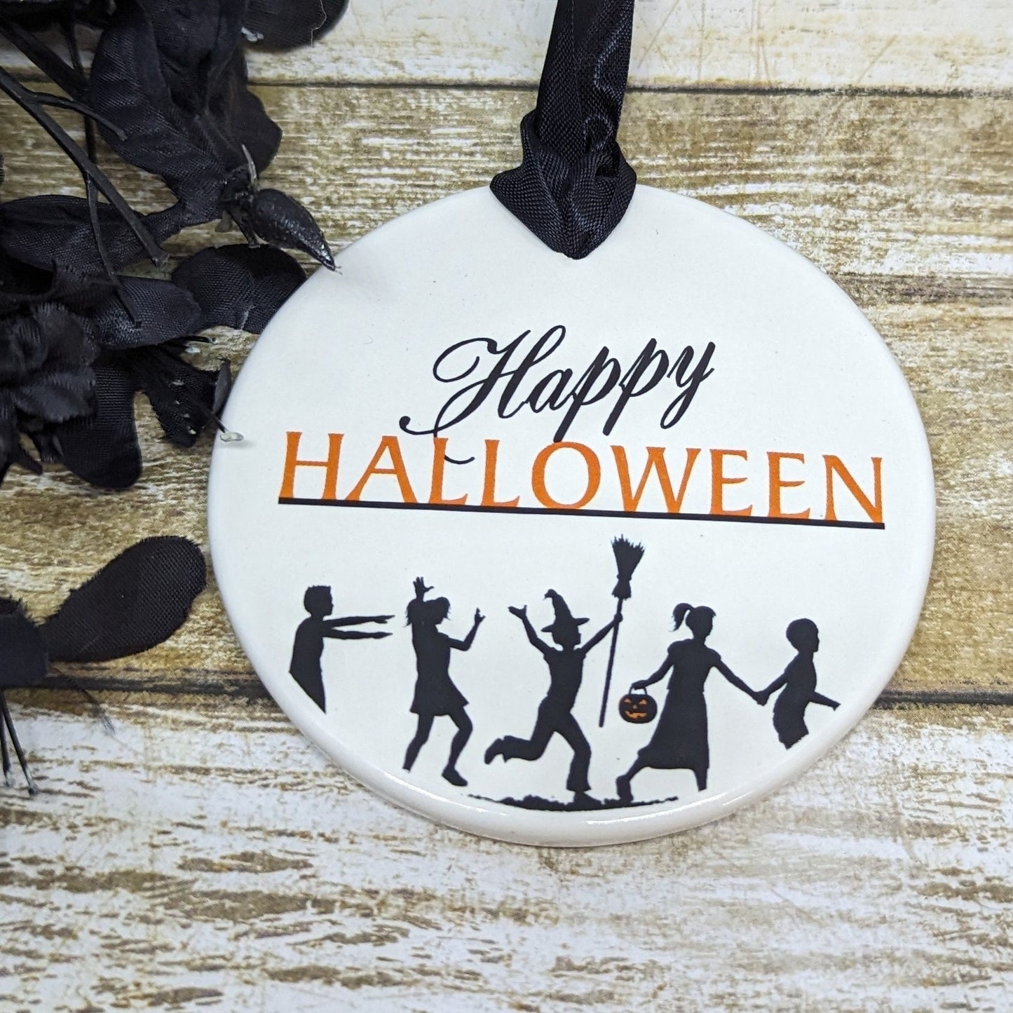 Sign Ceramic Happy Halloween Sign - different sizes to choose from