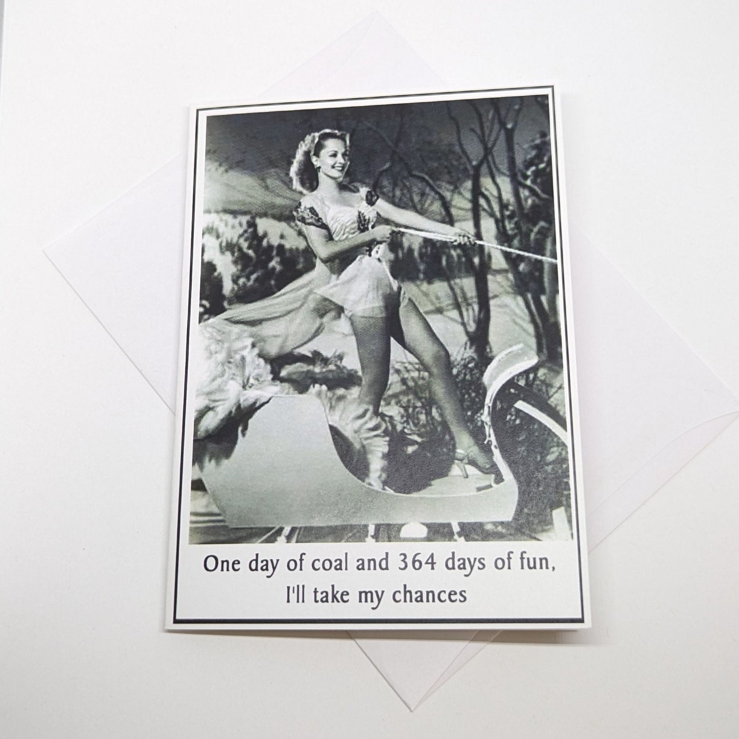 Card: Funny Christmas, Wine