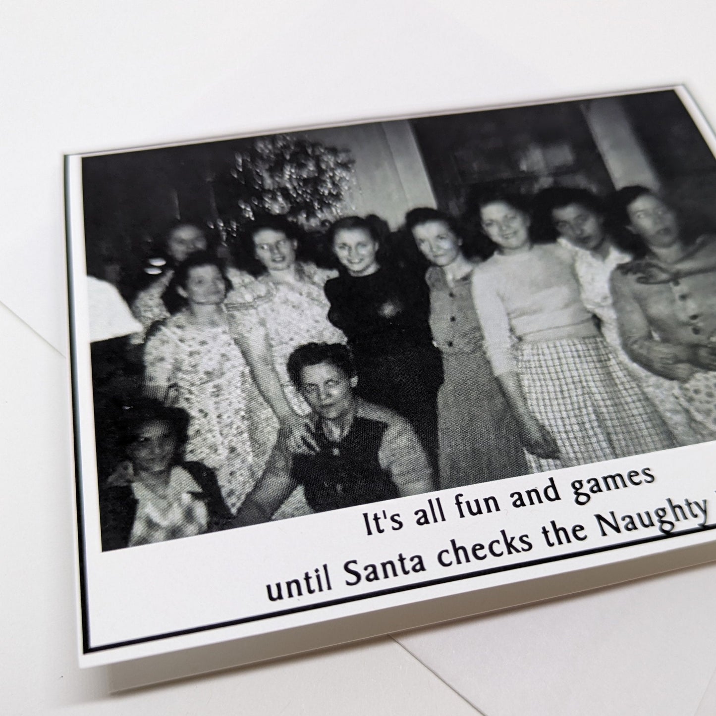 Card: Funny Christmas, Coal