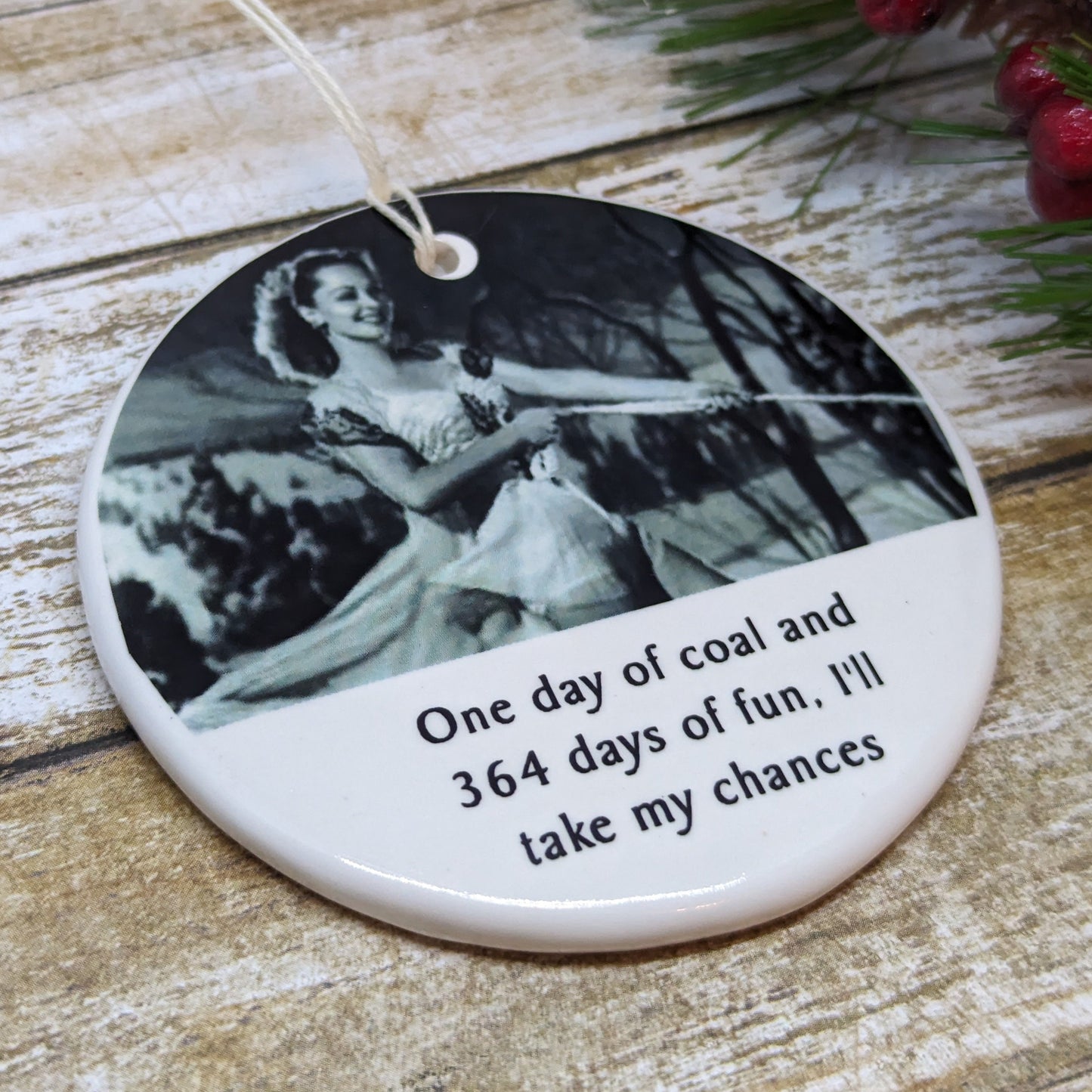 Ornament: Funny Christmas, Wine