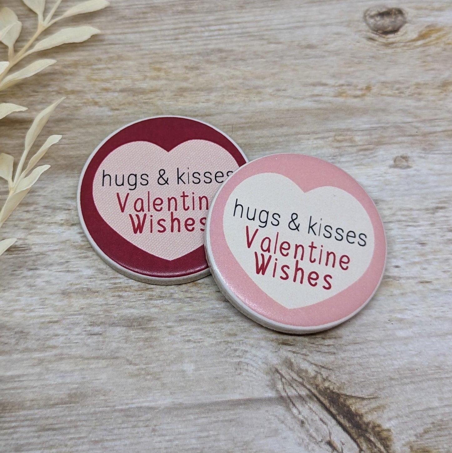 Hugs and Kisses Valentine Sign - different sizes & colors available