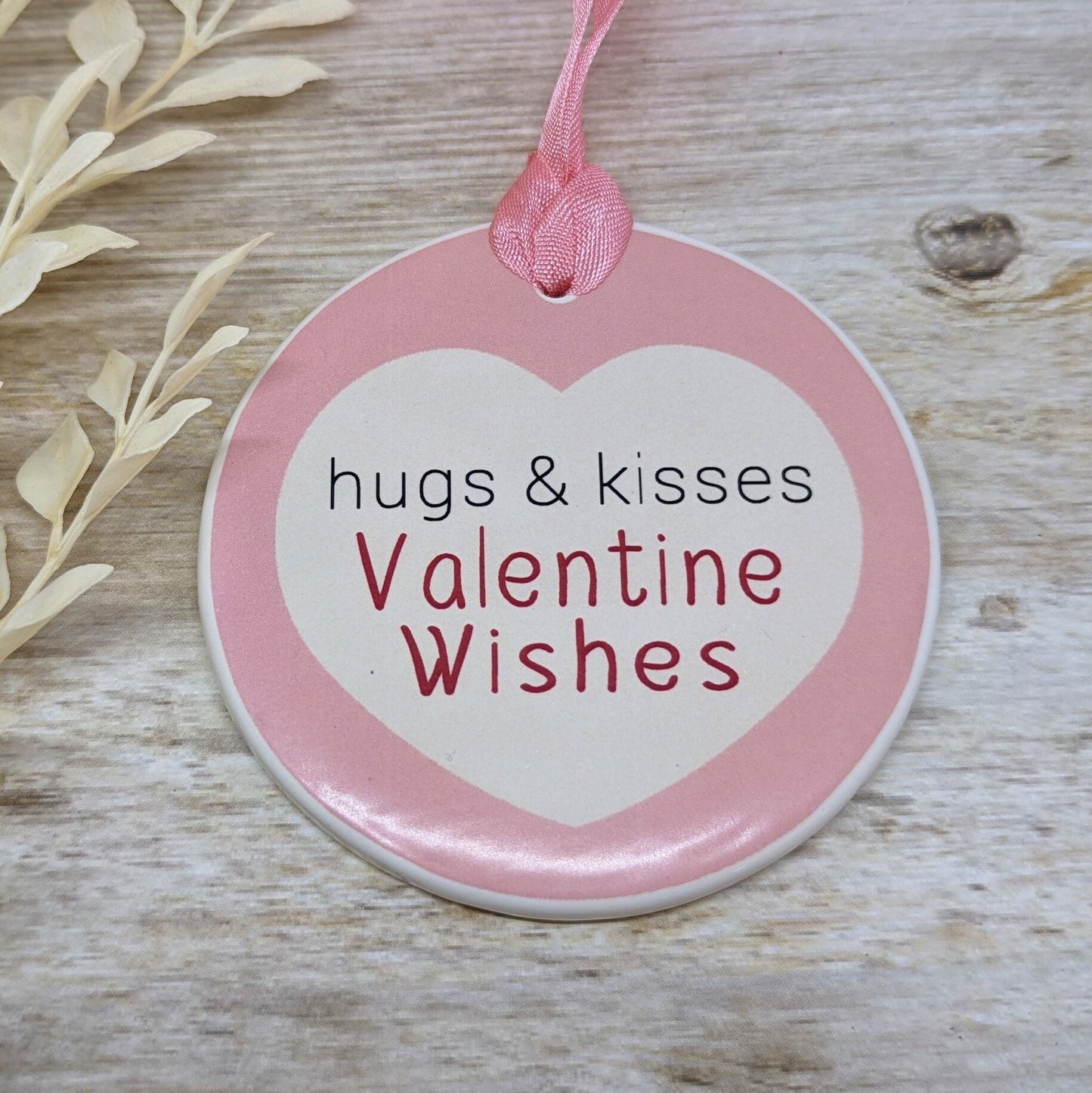 Hugs and Kisses Valentine Sign - different sizes & colors available