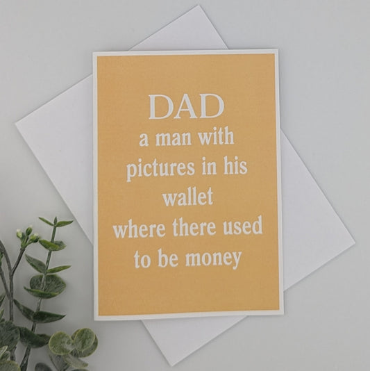 Dad Card - pictures - your color choice