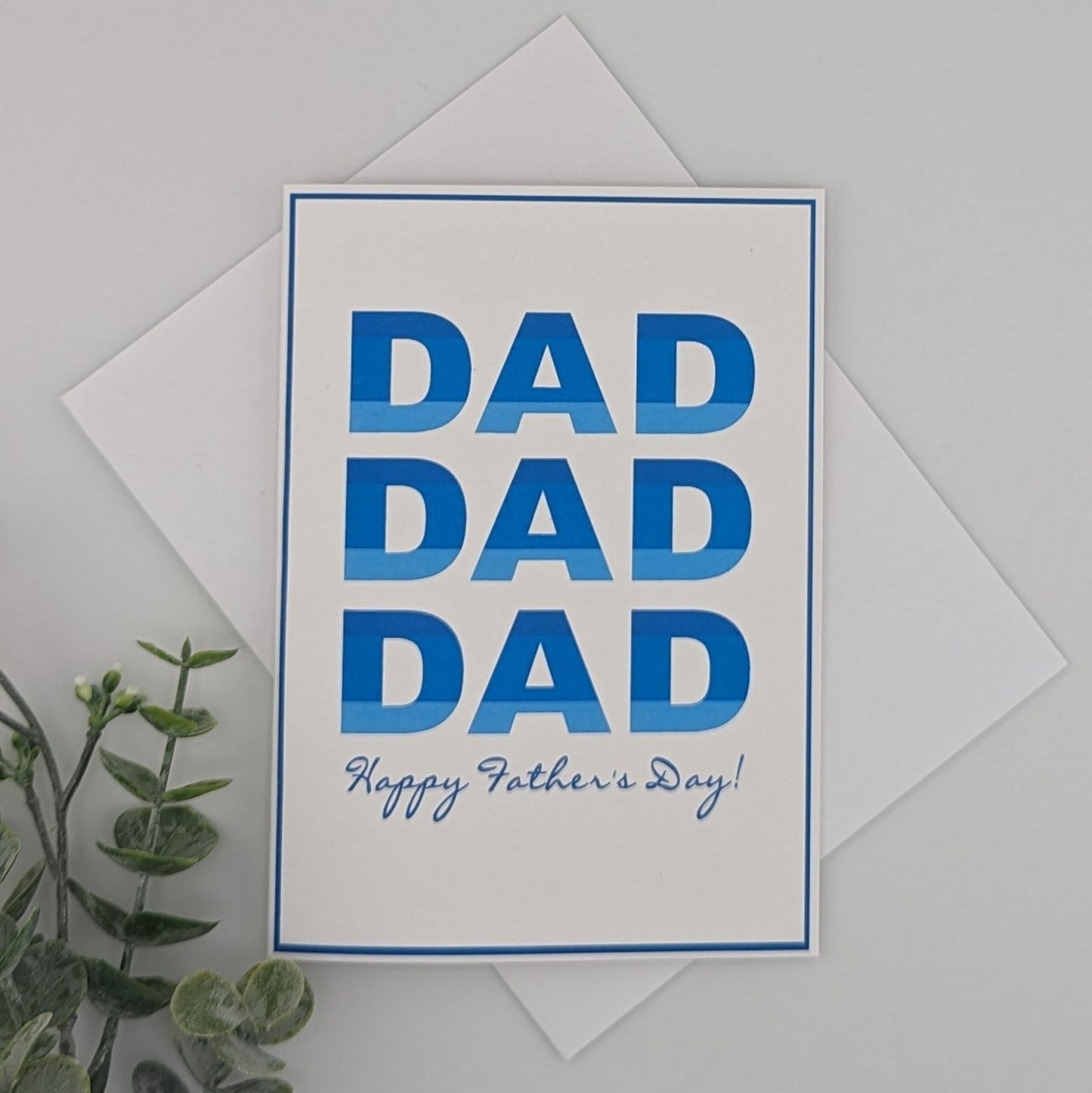 Dad Card - DAD - your color choice