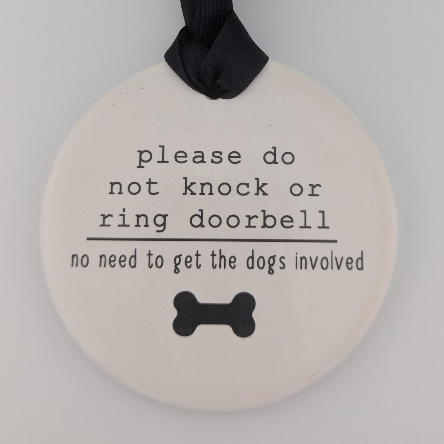 Sign Do Not Knock, Dog Sign, No Knocking Sign - dog or dogs option - different sizes available