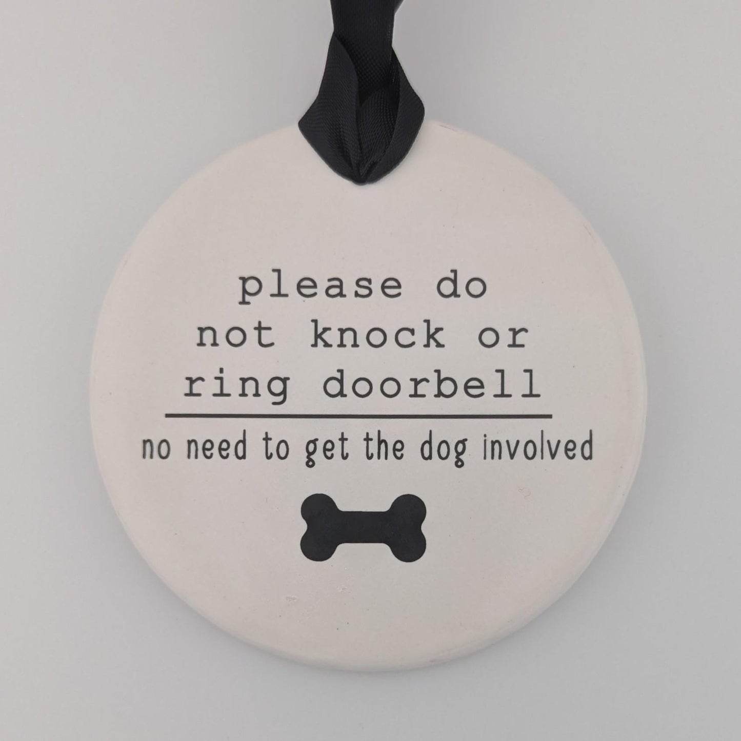 Sign Do Not Knock, Dog Sign, No Knocking Sign - dog or dogs option - different sizes available