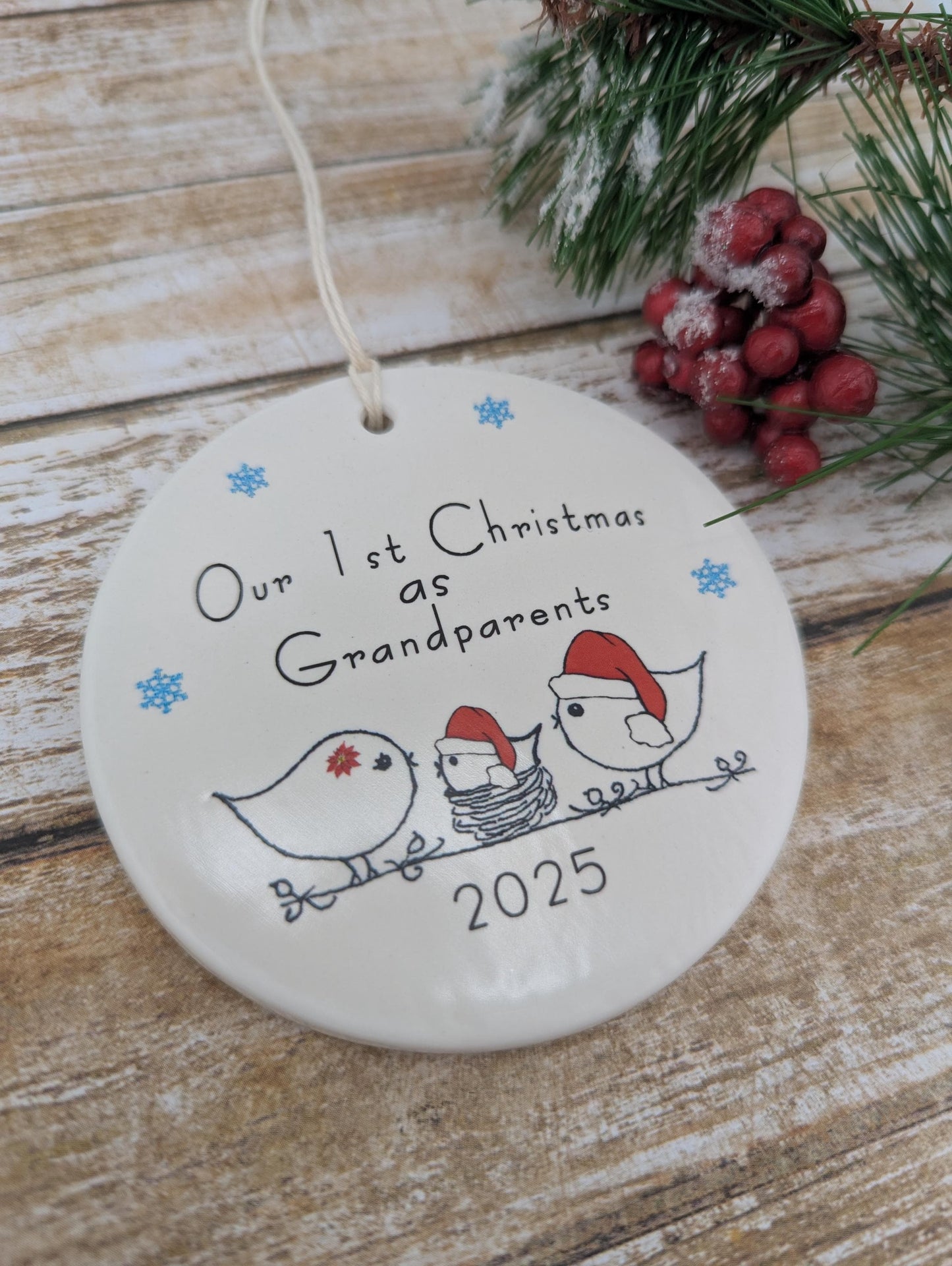 Ornament: Non-Custom Line Drawn Grandparents