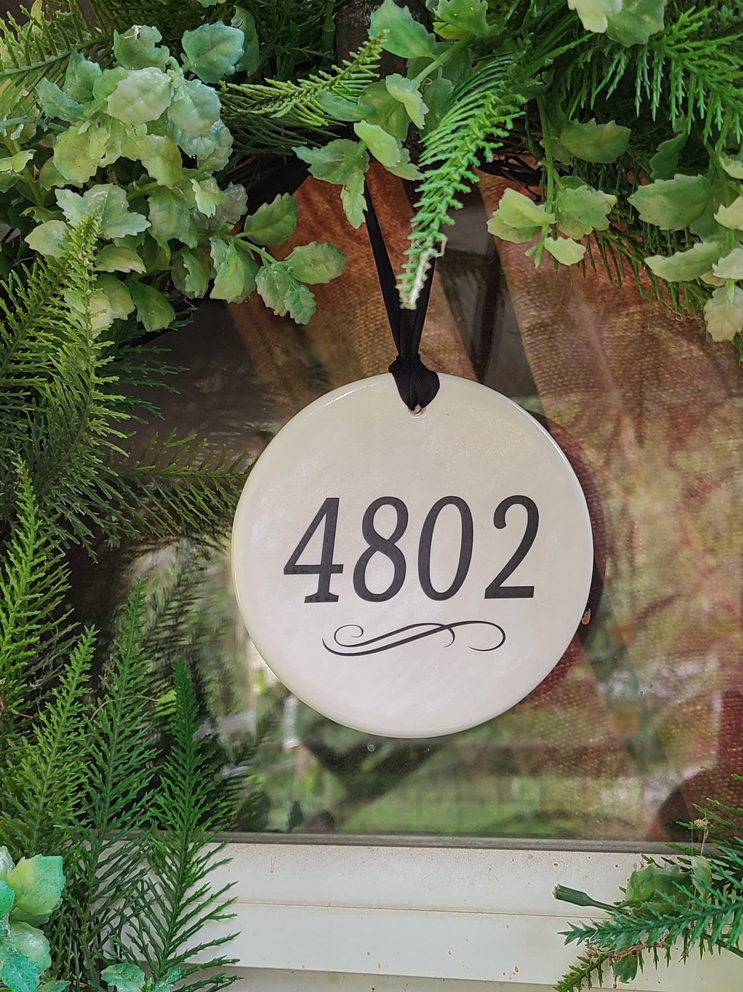 Sign House Numbers, Address Sign, Ceramic House Number Sign - your address - different sizes available