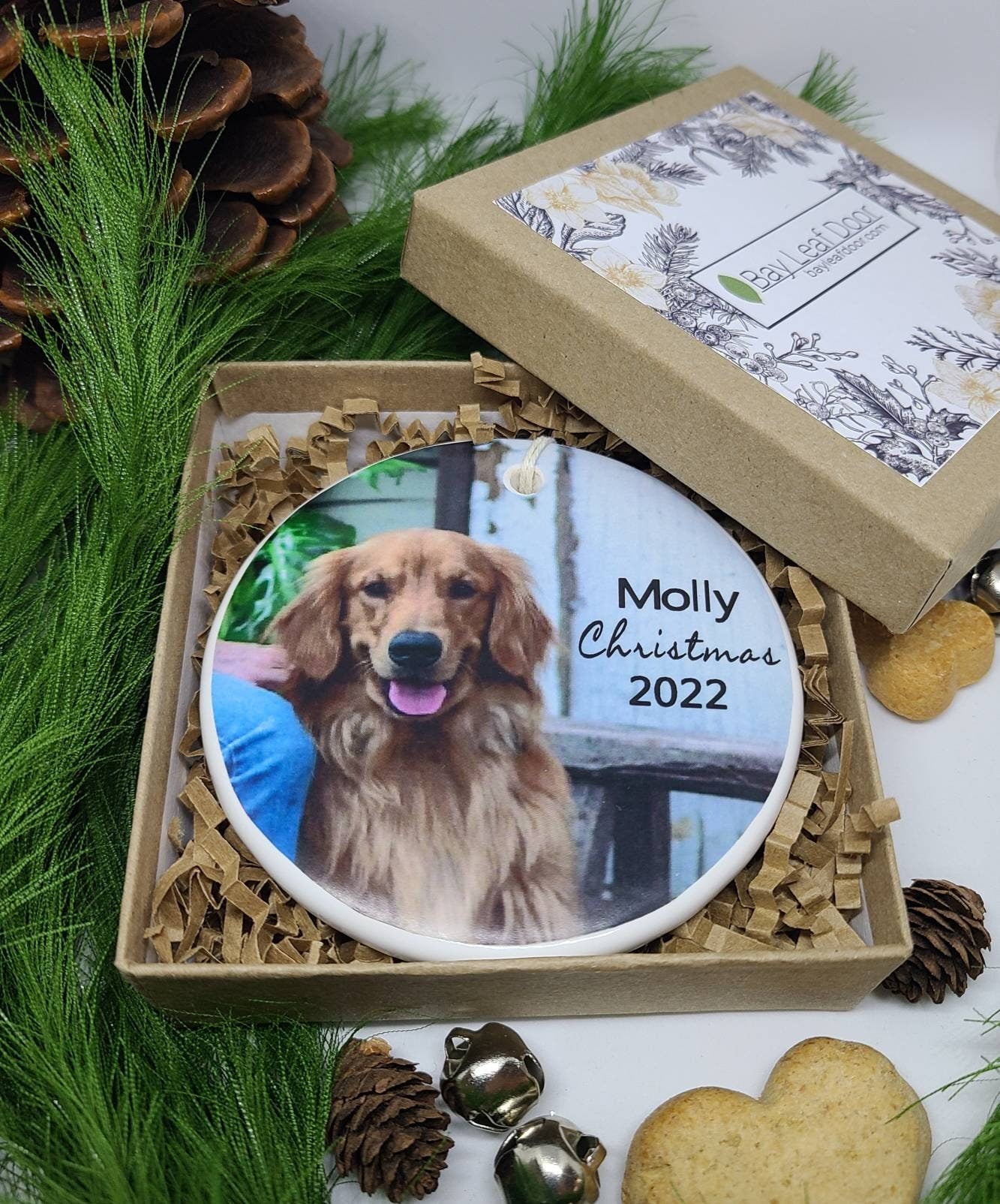 Personalized Dog Ornament, Cat, Rescue, Pet, Reptile, Photo Ornament, Cat Ornament, Dog Ornament, Kitten, Puppy - your photo and pet's name