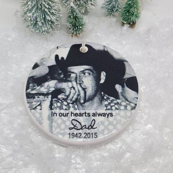 Ornament Memorial, Sympathy Gift, Sympathy Ornament, Memorial Ornament, Remembrance Ornament - your photo and name