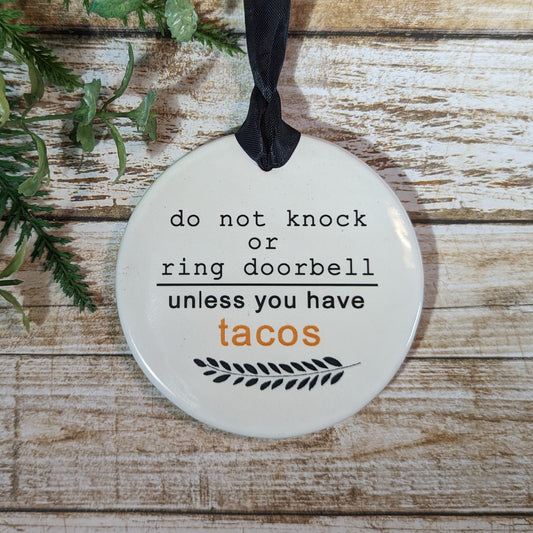 Sign Do Not Knock, Taco Sign, No Knocking Sign - different sizes available