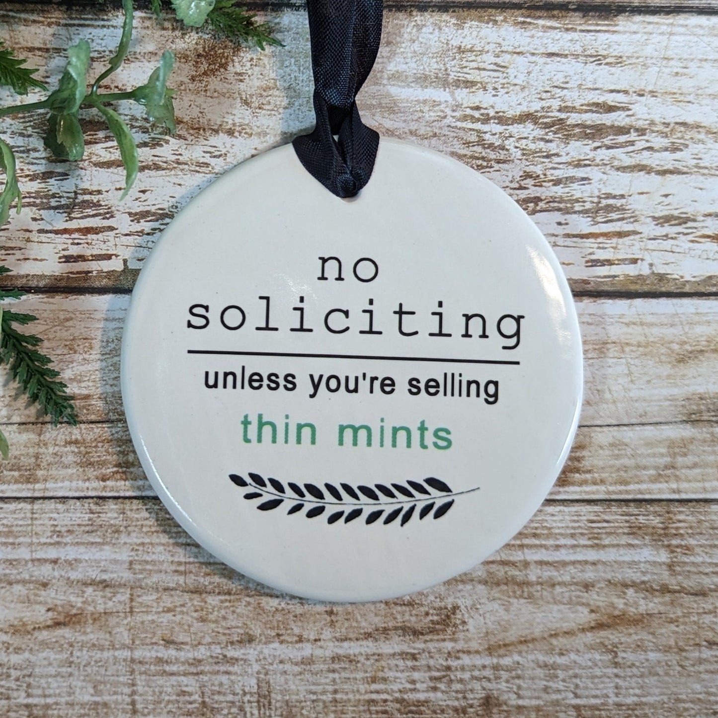 Sign No Soliciting, No Soliciting Sign, Ceramic Sign, Do Not Knock Sign - different sizes and styles available
