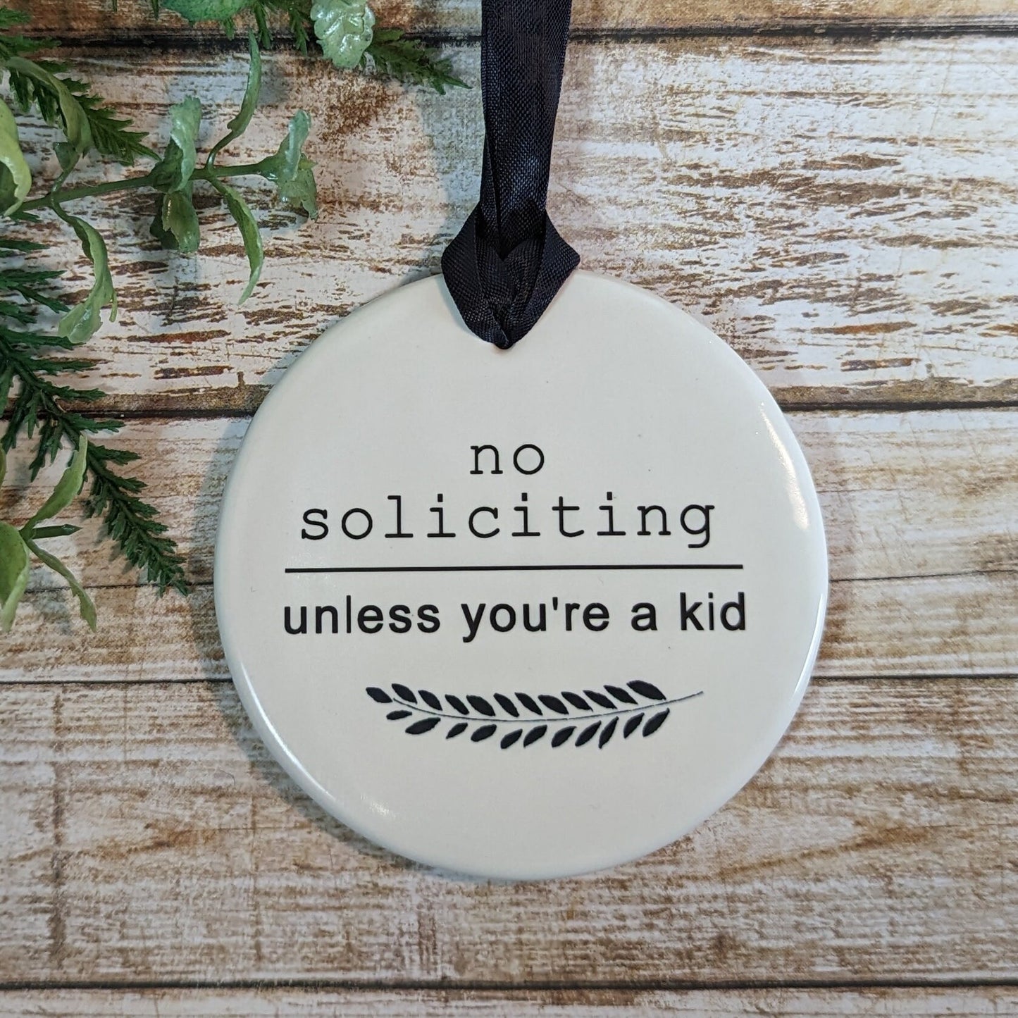 Sign Thin Mints, No Soliciting Sign, No Soliciting, Kid's Welcome - Sign No Soliciting, Ceramic Sign - different sizes and styles available