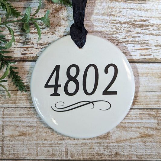 Sign House Numbers, Address Sign, Ceramic House Number Sign - your address - different sizes available
