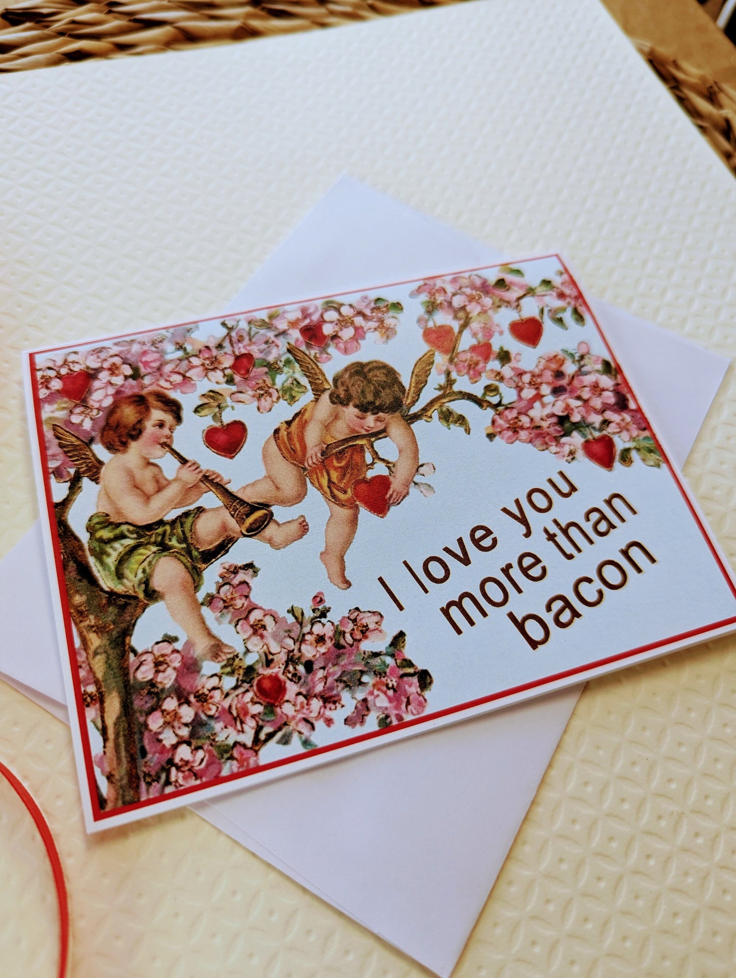 I Love You More Than Bacon - Valentine Card
