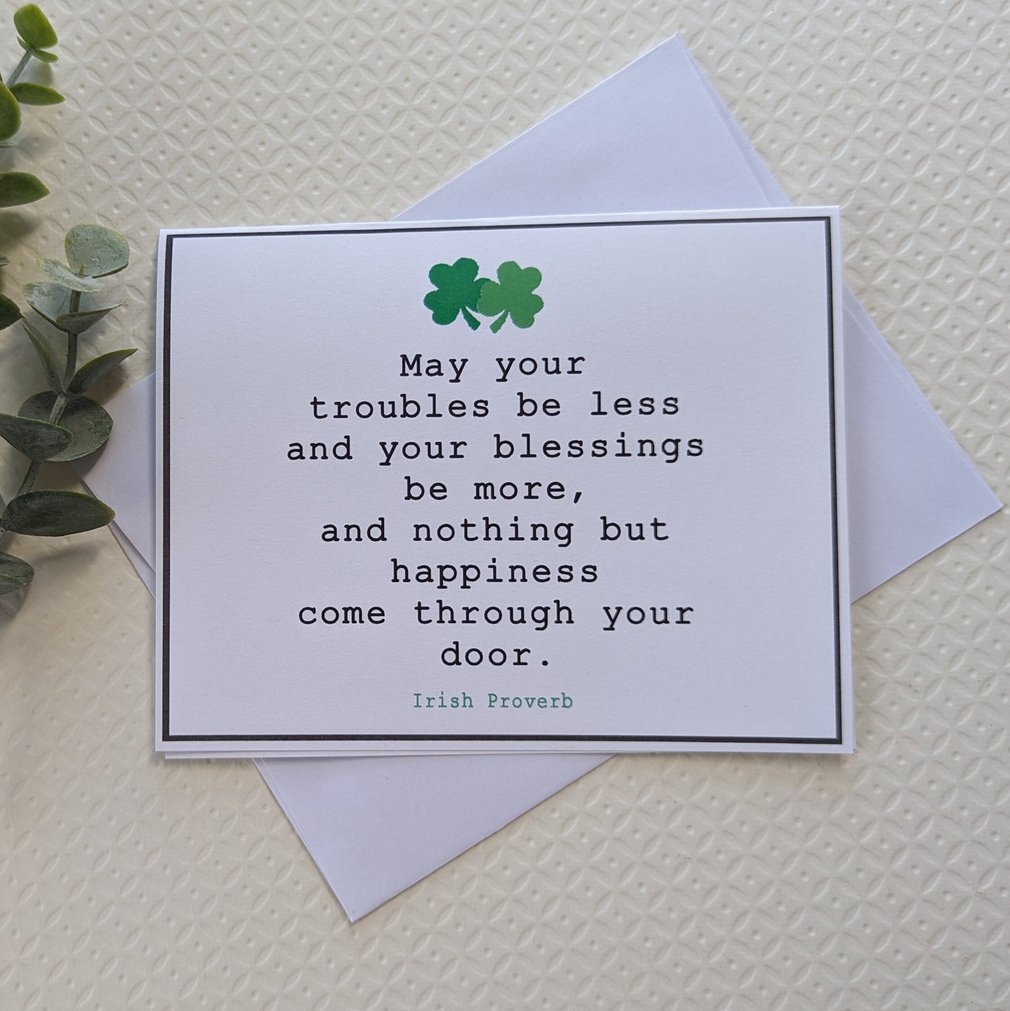 Irish Proverb Greeting Card